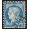 n°60A, variété "griffe blanche/cassure", Cérès 25c bleu, Type I - SUPERBE