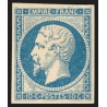 n°13, Napoléon III Empire, 10c bleu, essai sur papier-carton, neuf (*) - TB