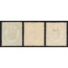 Timbres-Télégraphe n°6/8, Aigle impérial, les 3 valeurs oblitérées - TB