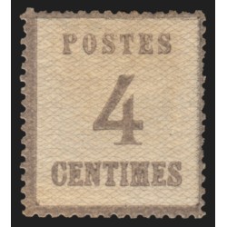 Alsace-Lorraine 1870, n°3b, burelage renversé, neuf * , signé THIAUDE