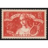 n°308, Art et Pensée 1935, 50c+2fr rouge-brique, neuf * légère trace de ch. TB