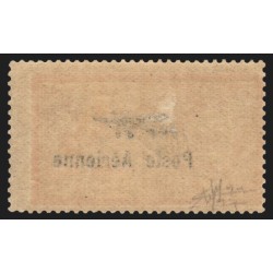 Poste Aérienne n°1, Merson surchargé, 2fr orange, neuf * légère trace de ch. TB