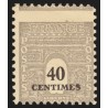 n°703b, variété "piquage à cheval", Arc de Triomphe 40c gris, neuf ** - SUPERBE