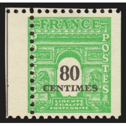 n°706b, variétés "piquage à cheval et dentelé sur 3 côtés", neuf ** - SUPERBE