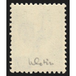 n°632, variété "impression double", Coq d'Alger 40c bleu, neuf ** signé COTIN