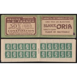 Carnet n°170-C1, Bijoux Oria - Grains Dr Franck, neuf ** - B/TB