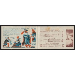 Carnet n°199-C44, Toile d'avion - Histoire de la chemise, neuf ** - défauts