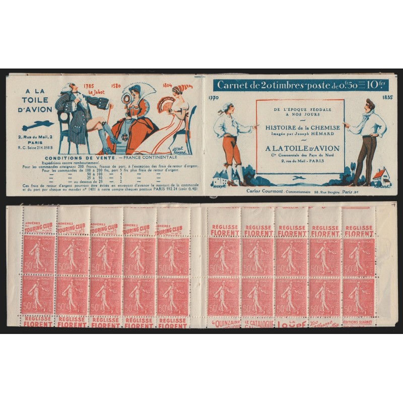 Carnet n°199-C46, Touring - Florent - Quinzaine philatélique, neuf ** - B/TB