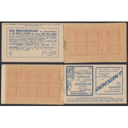 Carnet n°194-C3, Gibbs - Mortis - Quinquina Vouvray, neuf ** - B/TB