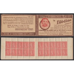 Carnet n°199-C49, Blédine - Filatures de la Redoute, neuf ** - TB