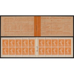 Carnet n°158-C1, 40 timbres, couverture postale, neuf ** - TB