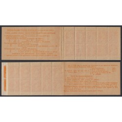 Carnet n°158-C1, 40 timbres, couverture postale, neuf ** - TB