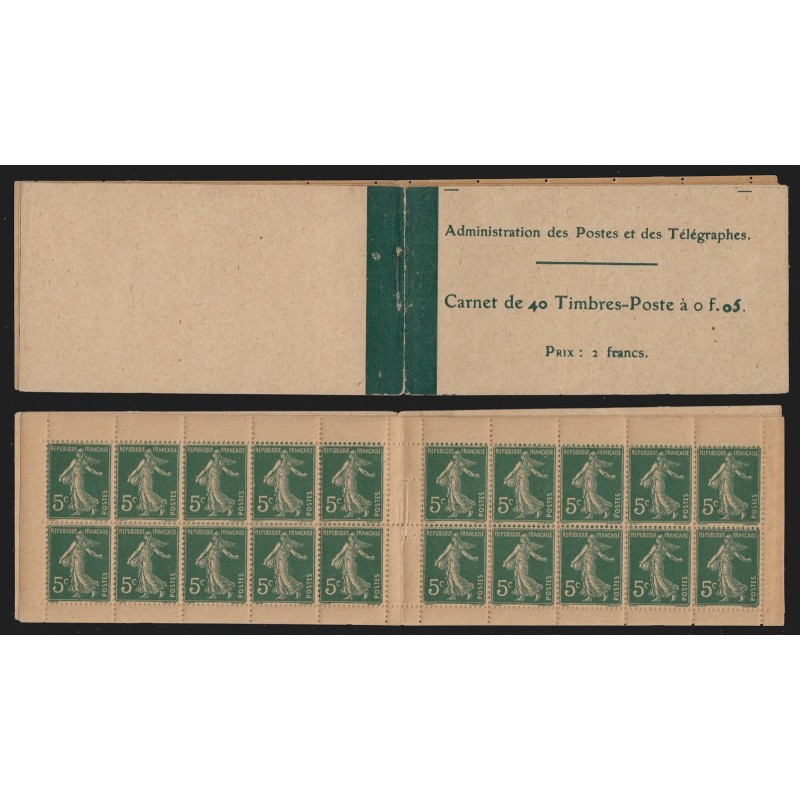 Carnet n°137-C3, papier GC, 40 timbres, neuf **/* - B/TB