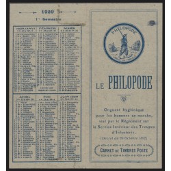 Carnet n°199-CP1, Le Philopode, 4 timbres, format 108x50mm, neuf ** - TB