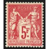 n°216b, variété "cartouche cassé", Sage 5fr carmin, neuf ** sans charnière - TB