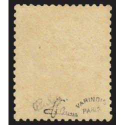 n°23, Napoléon 40c orange, neuf * signé CALVES et BRUN + Certificat - SUPERBE