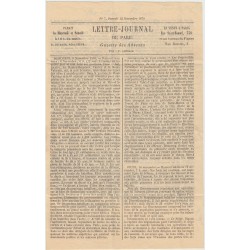 Ballon monté "Le Général Uhrich" Gazette des Absents n°7 avec supplément Certif