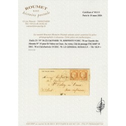 Ballon monté "Le Général Renault" pour Saint-Valéry-en-Caux - Certificat ROUMET