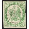 Timbres-Télégraphe n°2, Aigle impérial 50c vert, oblitéré càd BAYEUX Calvados