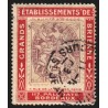 n°108 sur porte-timbres, type Blanc 1900, 2c brun-lilas, oblitéré - B/TB