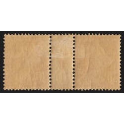 n°141, paire millésime 0, Semeuse camée 30c orange, neuf * avec charnière - TB