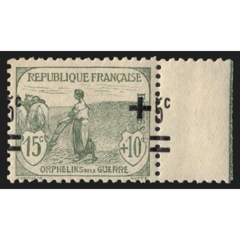 n°164, variété "surcharge décalée / à cheval", neuf ** sans charnière - TB