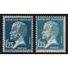 n°180a, Pasteur 1fr25 BLEU-NOIR + bleu normal, neufs ** sans charnière - TB