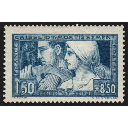 n°252, Le Travail, Type I, neuf * avec charnière - TB