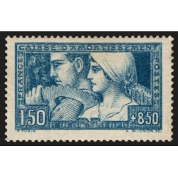 n°252, Le Travail, Type I, neuf * trace de charnière - TB