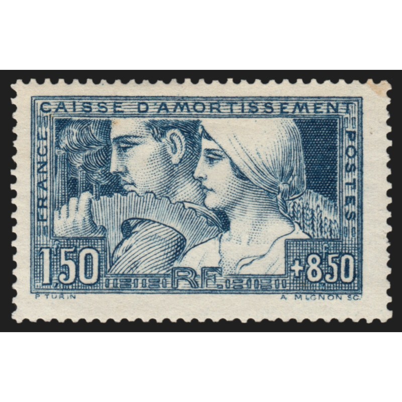 n°252, Le Travail, Type I, neuf (*) sans gomme, petite rousseur