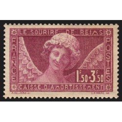 n°256, Sourire de Reims 1930, neuf * avec charnière forte - TB