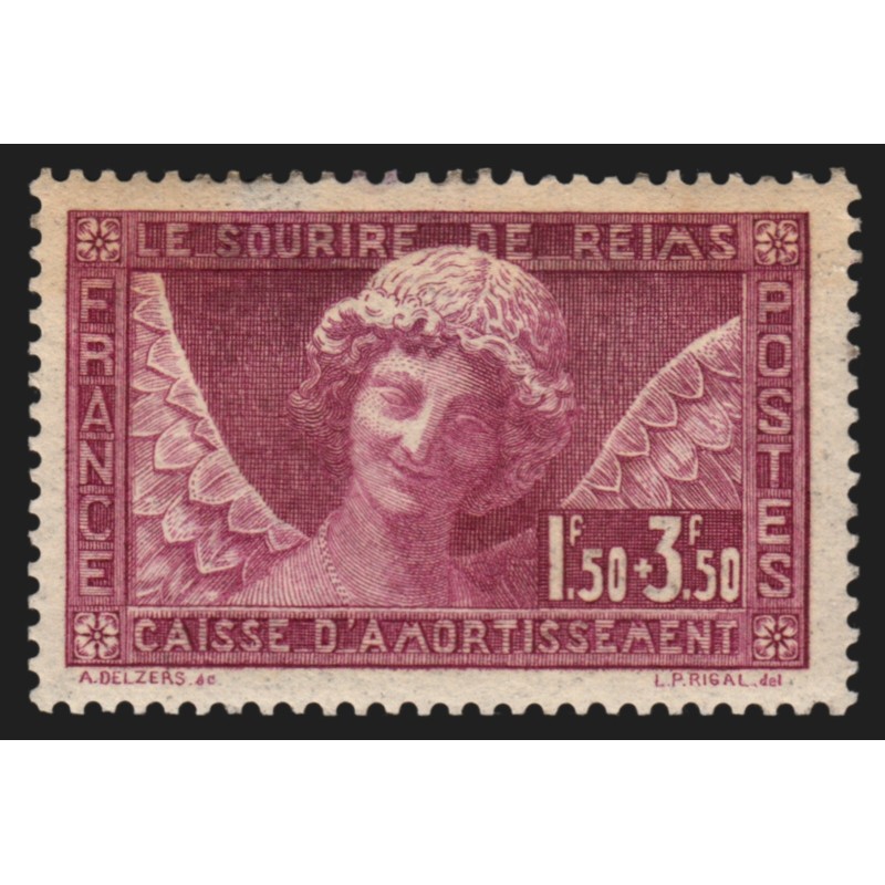 n°256, Sourire de Reims 1930, neuf (*) sans gomme - BEAU D'ASPECT