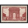 n°258, Arc de Triomphe 1929, 2fr brun-rouge, neuf ** sans charnière - TB