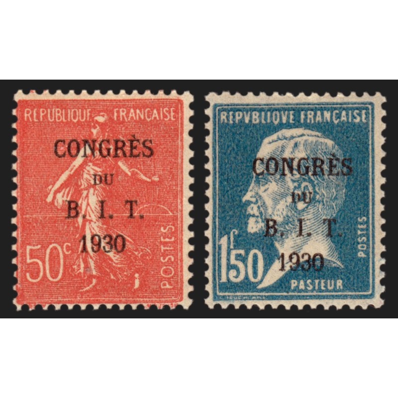 n°264/265, Congrès BIT Paris 1930, neuf ** sans charnière - TB