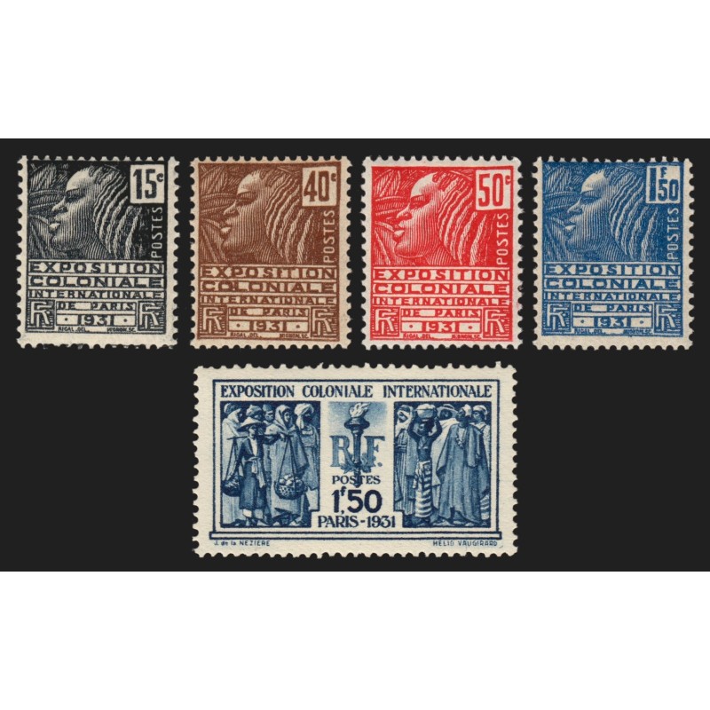 n°270/274, Exposition coloniale Paris 1931, série complète, neufs ** - B/TB