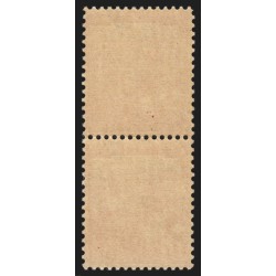 n°750, variété "surcharge décalée vers la gauche" en paire, neufs ** - TB