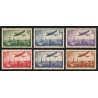 Poste Aérienne n°8/13, Avion survolant Marseille 1936, série complète, neufs **