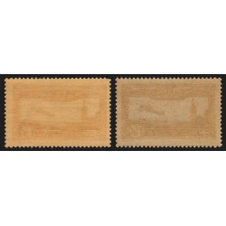 Poste Aérienne n°5/6, Avion survolant Marseille 1930, neufs ** sans charnière