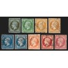 n°11/17B, Napoléon III Empire non-dentelé, série complète - TB 1er choix