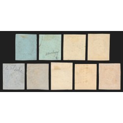 n°11/17B, Napoléon III Empire non-dentelé, série complète - TB 1er choix