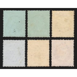 n°19/24, Napoléon Empire 1862, série complète, oblitérés - TB