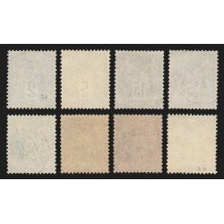 n°74/82 (sauf n°76), Sage 1876, série complète Type II, oblitérés - TB
