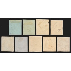 n°11/17B, Napoléon III Empire non-dentelé, série complète - TB D'ASPECT