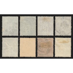 n°74/82 (sauf n°76), Sage 1876, série complète Type II, oblitérés - TB D'ASPECT