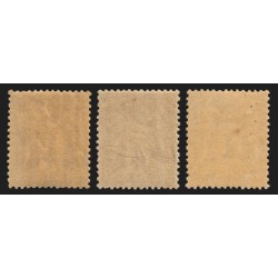 n°88/88a/88b, les 3 nuances, Sage 4c lilas-brun, neufs ** sans charnière - TB
