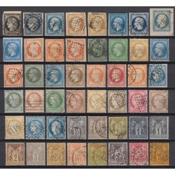 France 1849/1890 Collection Cérès, Napoléon, Sage, COTE 825 € - TB D'ASPECT