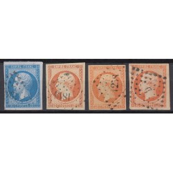 France 1849/1890 Collection Cérès, Napoléon, Sage, COTE 825 € - TB D'ASPECT
