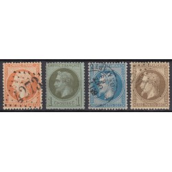 France 1849/1890 Collection Cérès, Napoléon, Sage, COTE 825 € - TB D'ASPECT