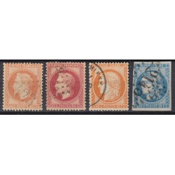 France 1849/1890 Collection Cérès, Napoléon, Sage, COTE 825 € - TB D'ASPECT