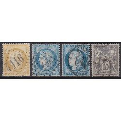 France 1849/1890 Collection Cérès, Napoléon, Sage, COTE 825 € - TB D'ASPECT